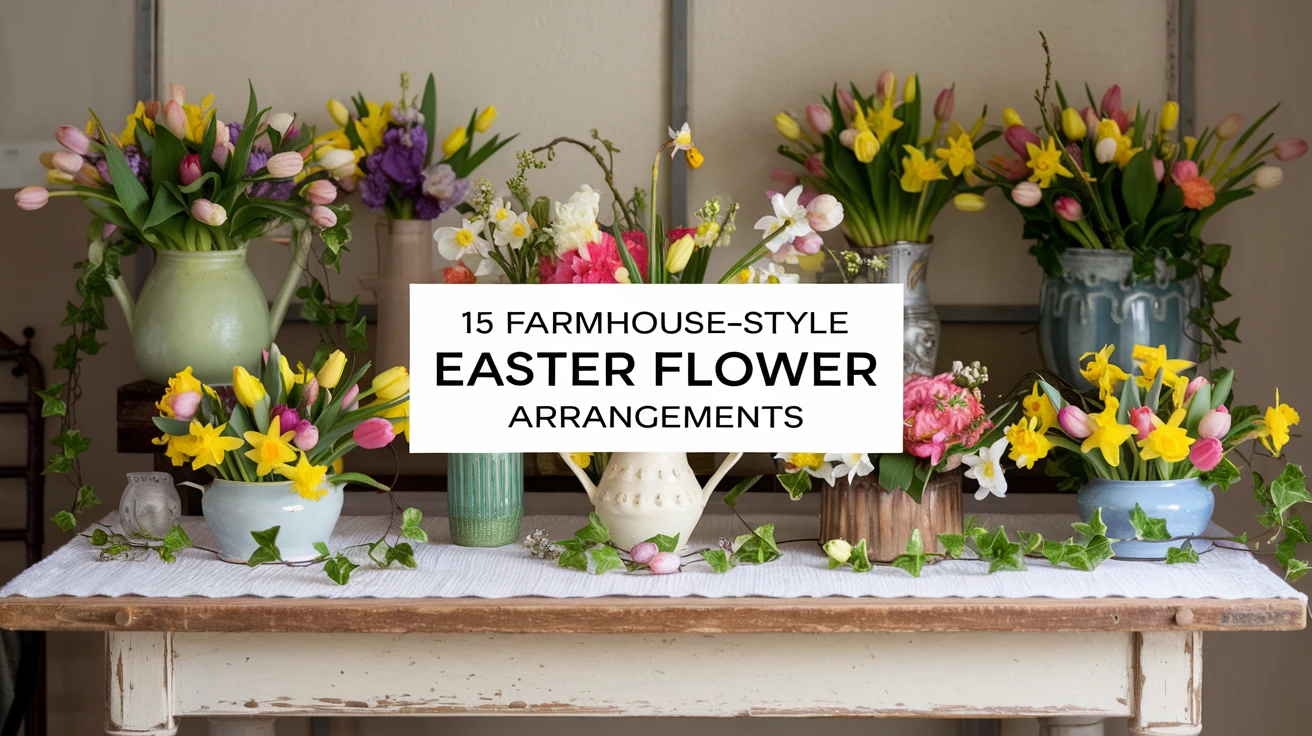 15 Farmhouse-Style Easter Flower Arrangements