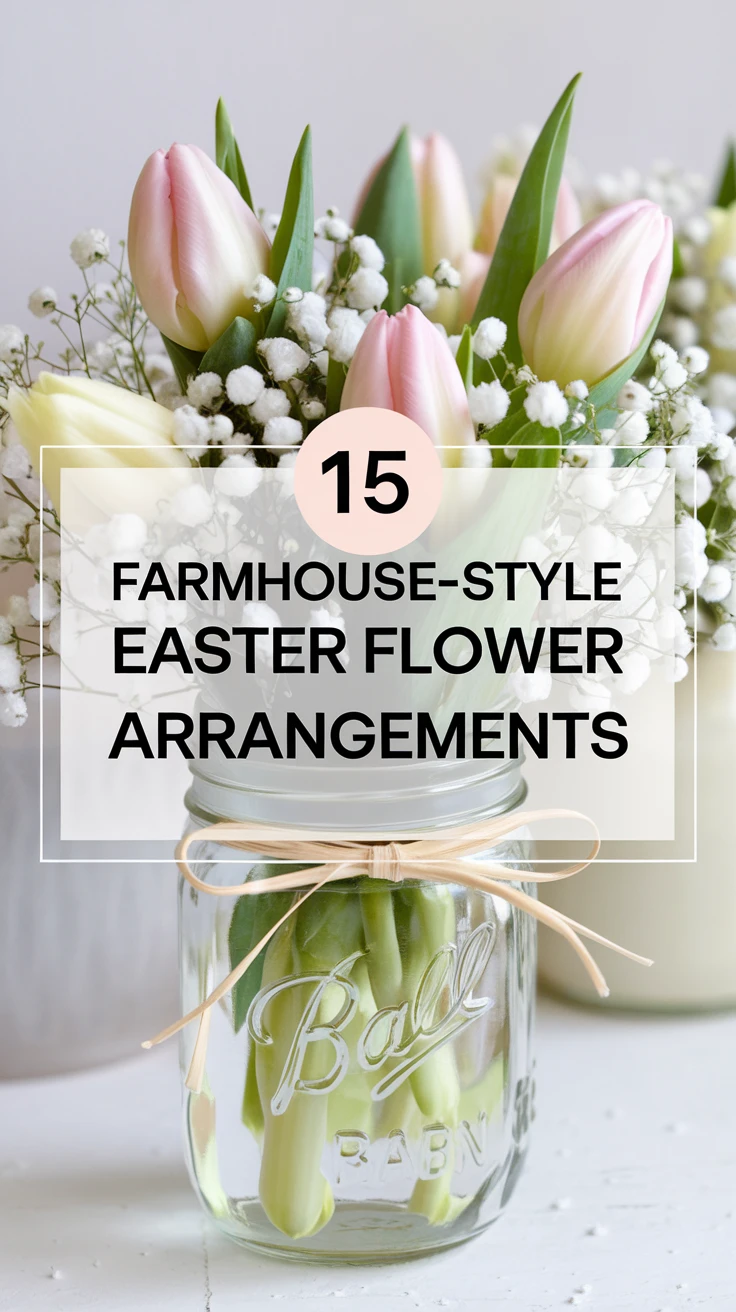 15 Farmhouse-Style Easter Flower Arrangements