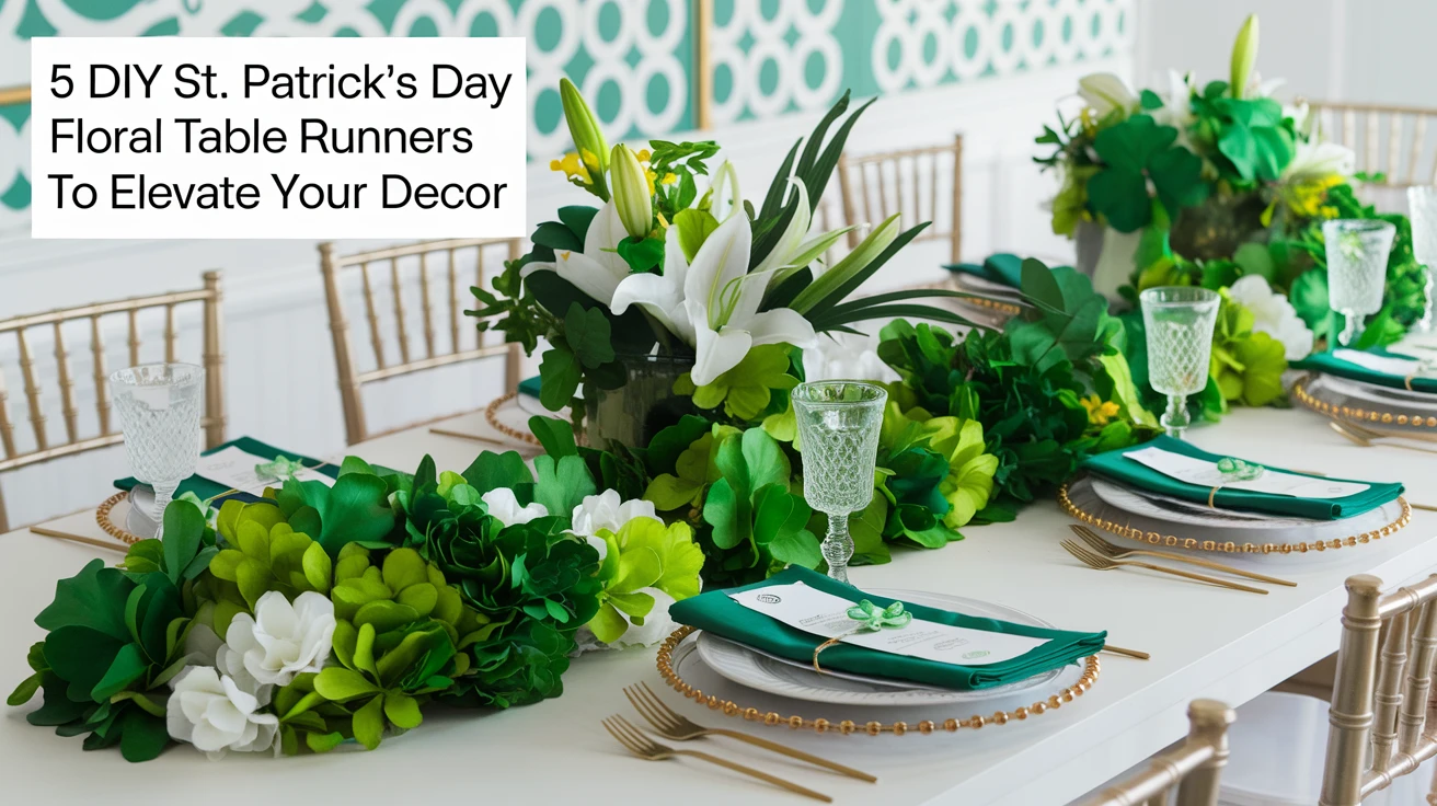 5 DIY St. Patrick's Day Floral Table Runners to Elevate Your Decor
