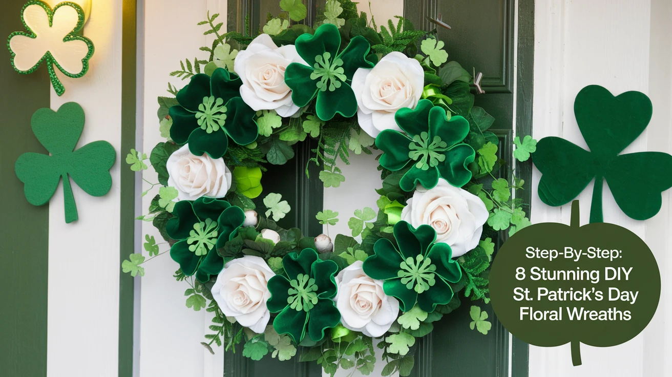 Step-by-Step: 8 Stunning DIY St. Patrick's Day Floral Wreaths