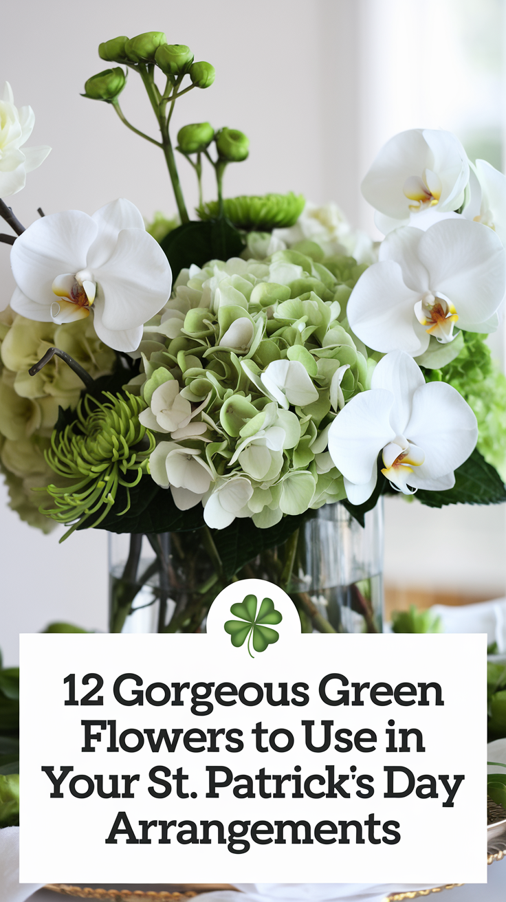 12 Gorgeous Green Flowers to Use in Your St. Patrick's Day Arrangements
