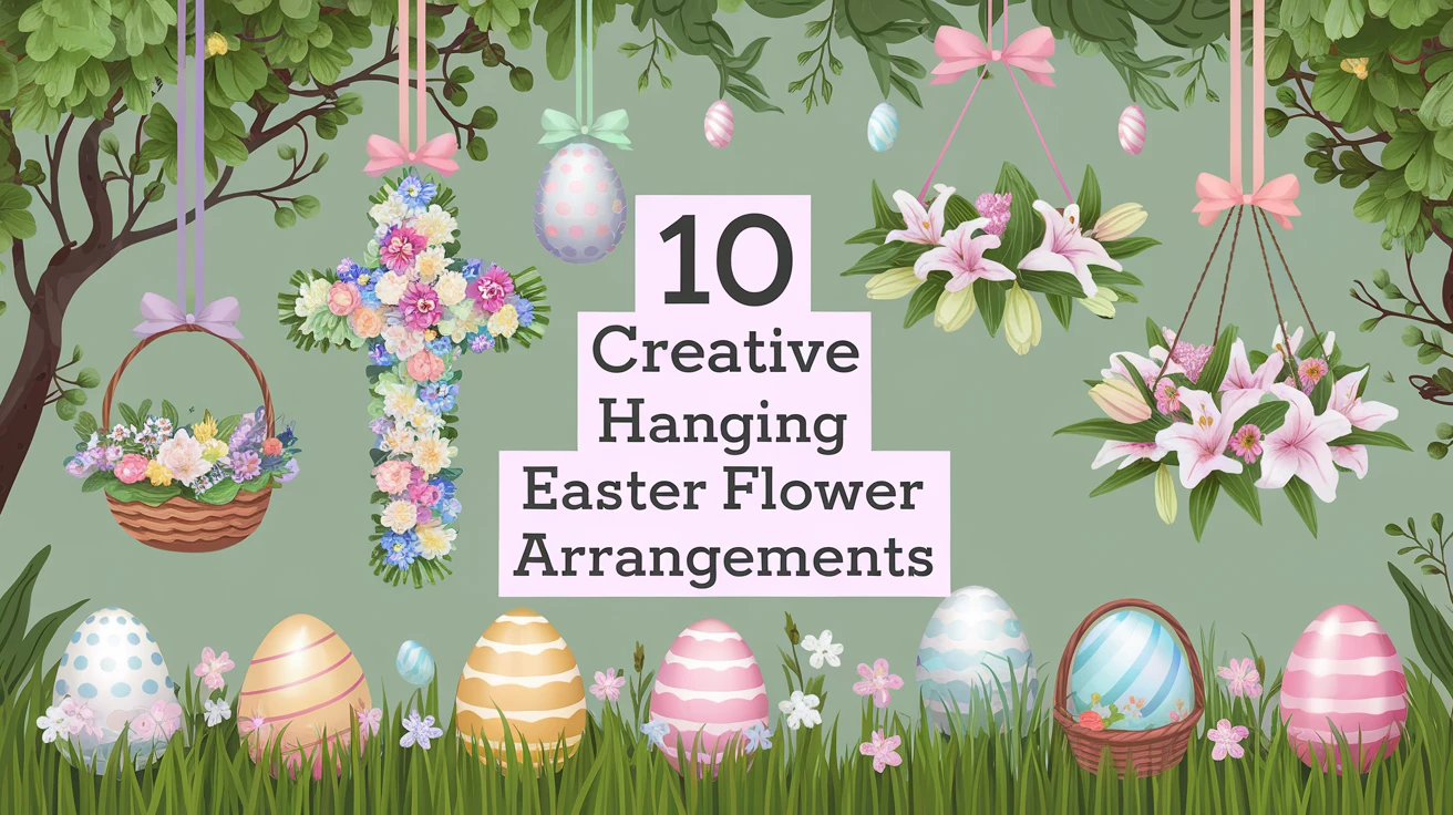 10 Creative Hanging Easter Flower Arrangements