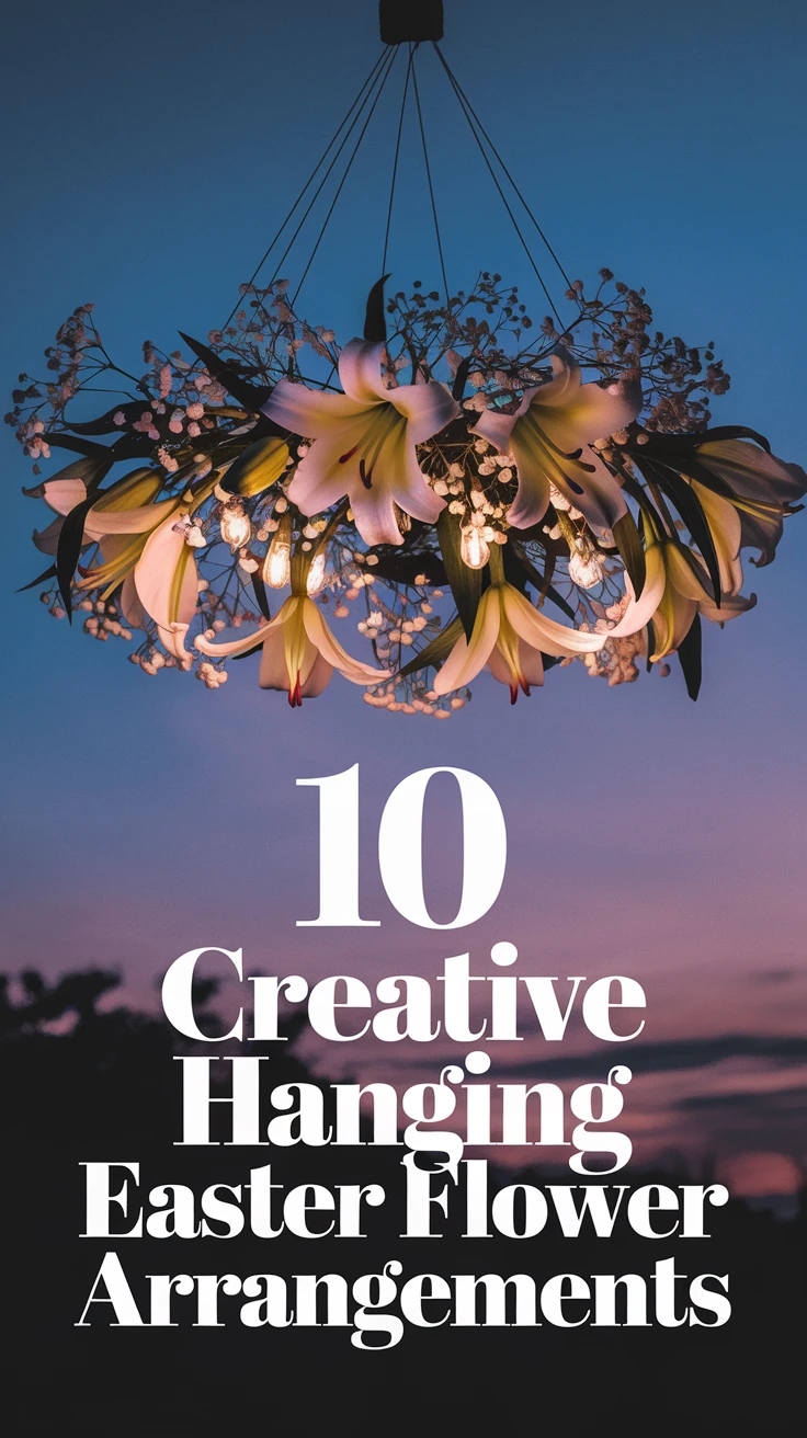 10 Creative Hanging Easter Flower Arrangements
