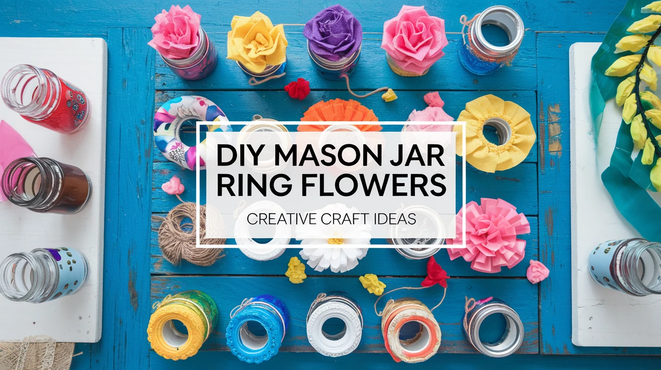 DIY Mason Jar Ring Flowers: Creative Craft Ideas