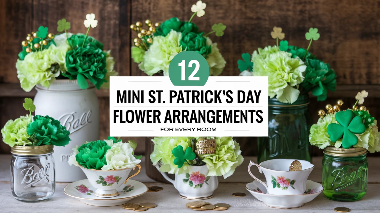 12 Easy Mini St. Patrick's Day Flower Arrangements for Every Room