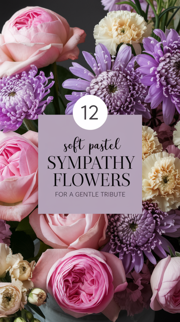 12 Soft Pastel Sympathy Flowers for a Gentle Tribute