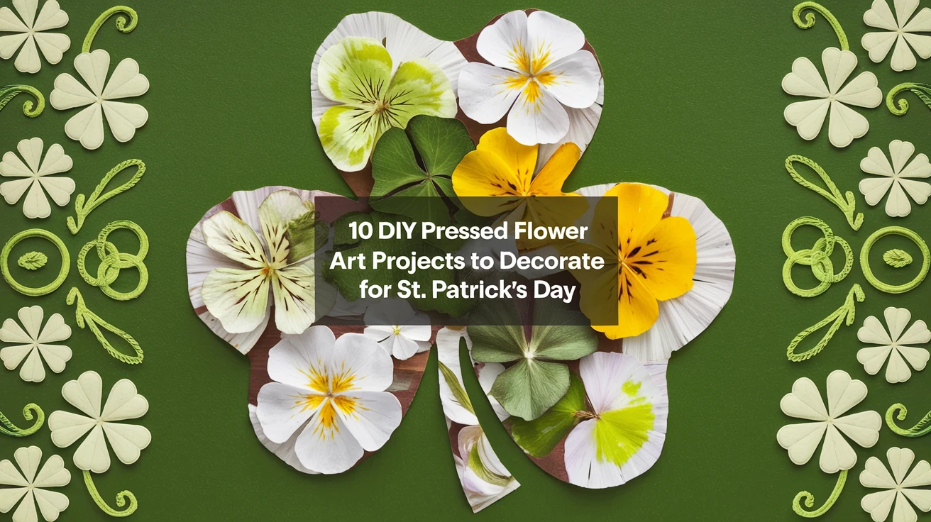 10 DIY Pressed Flower Art Projects to Decorate for St. Patricks Day