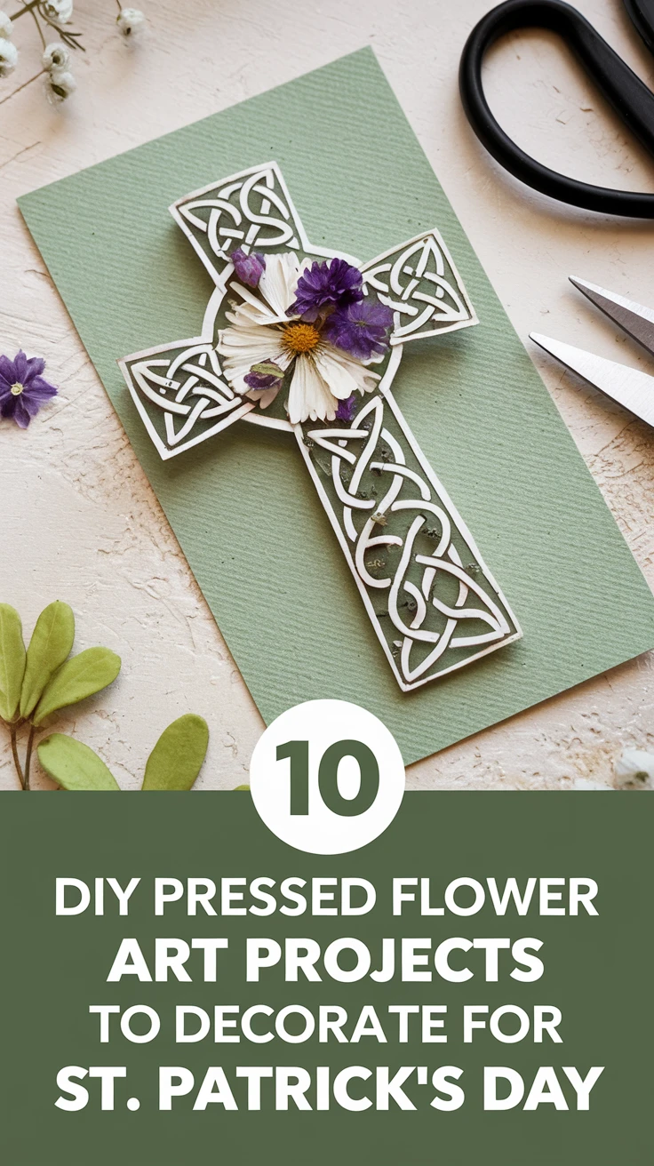 10 DIY Pressed Flower Art Projects to Decorate for St. Patricks Day