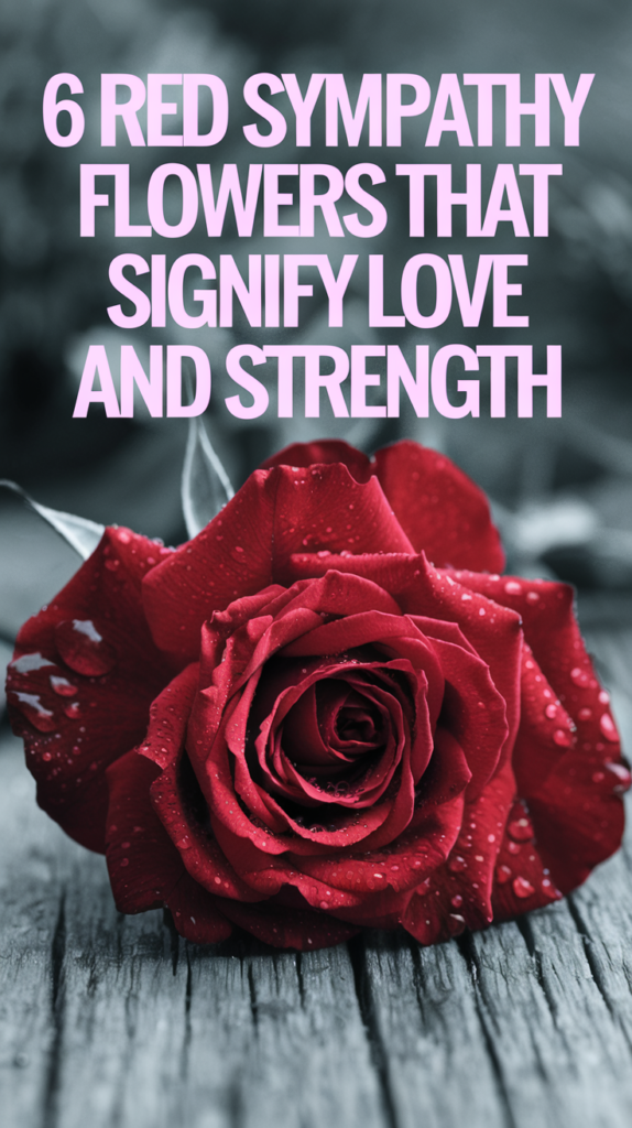 6 Red Sympathy Flowers That Signify Love and Strength