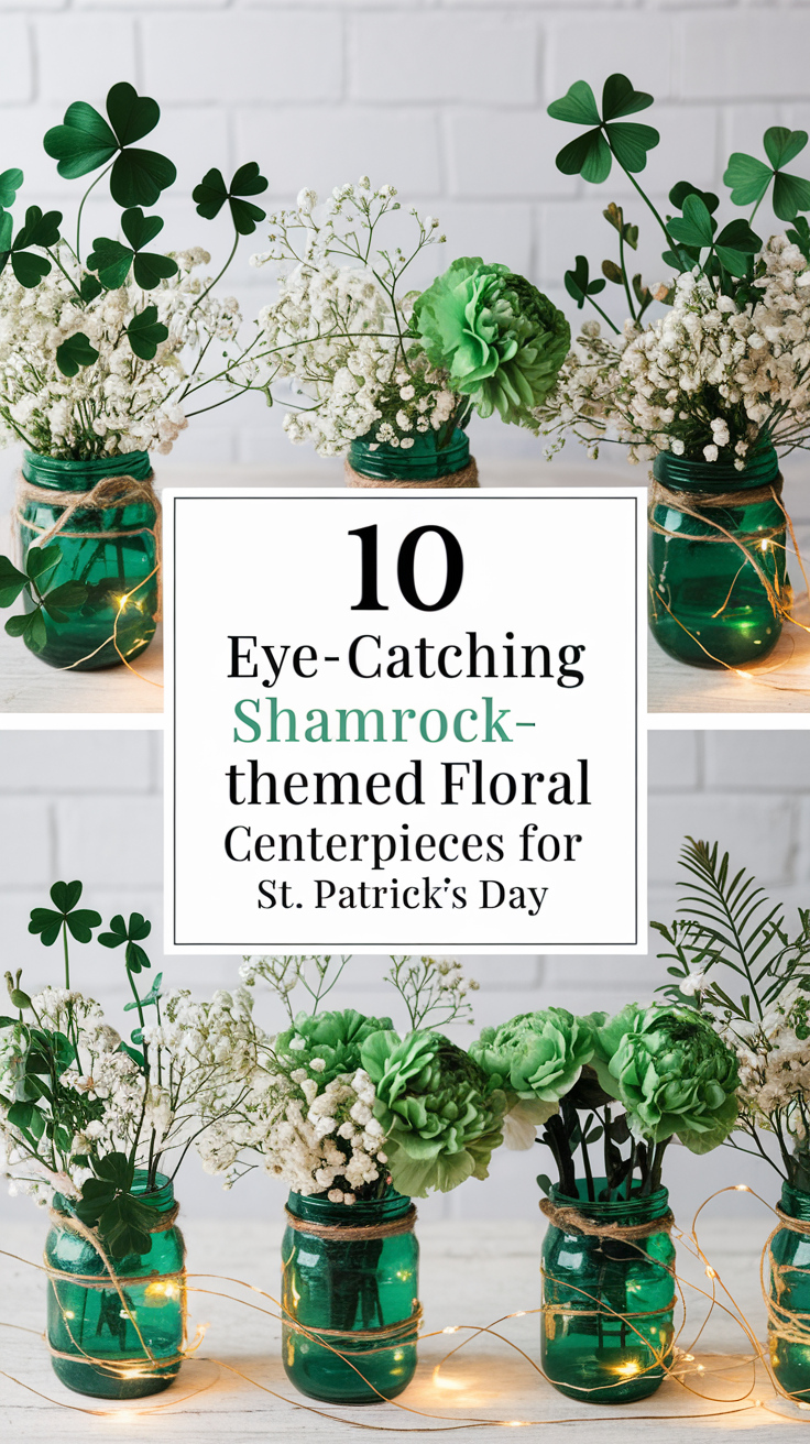 10 Eye-Catching Shamrock-Themed Floral Centerpieces for St. Patrick's Day