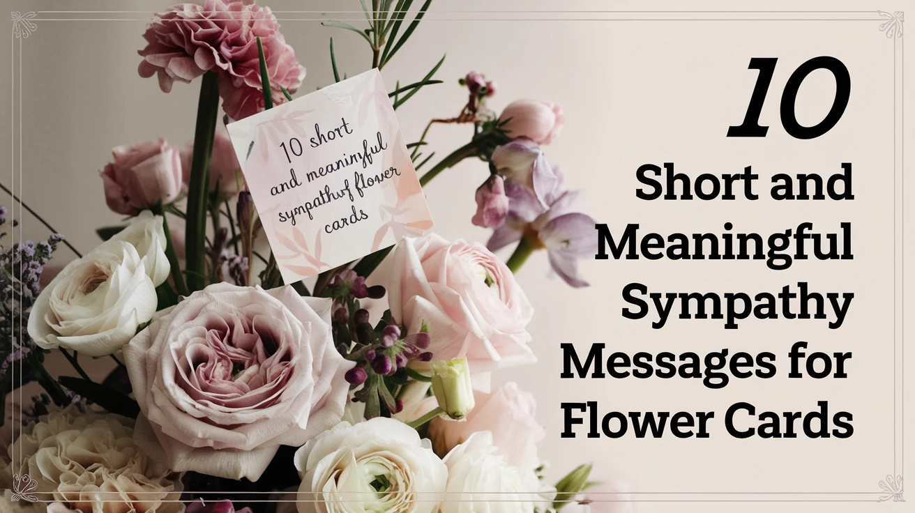 Short and meaningful sympathy messages for flower cards