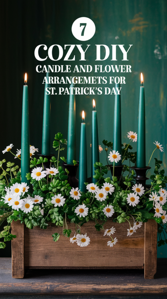 7 Cozy DIY Candle and Flower Arrangements for St. Patrick's Day