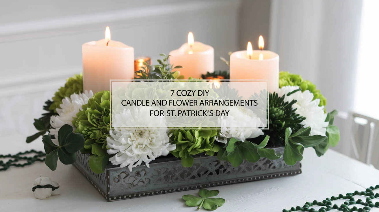 7 Cozy DIY Candle and Flower Arrangements for St. Patrick's Day