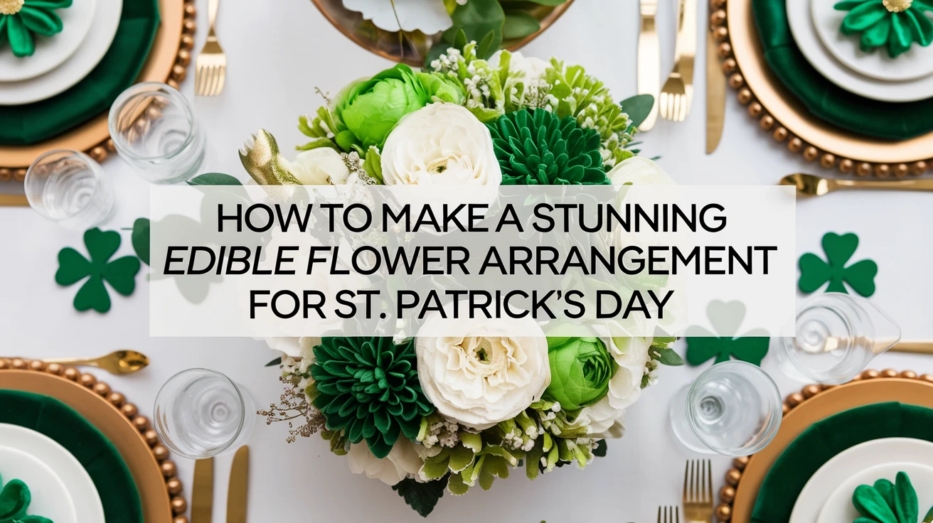 How to Make a Stunning Edible Flower Arrangement for St. Patrick's Day