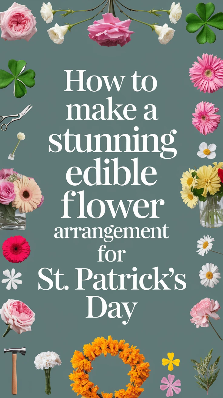 How to Make a Stunning Edible Flower Arrangement for St. Patrick's Day