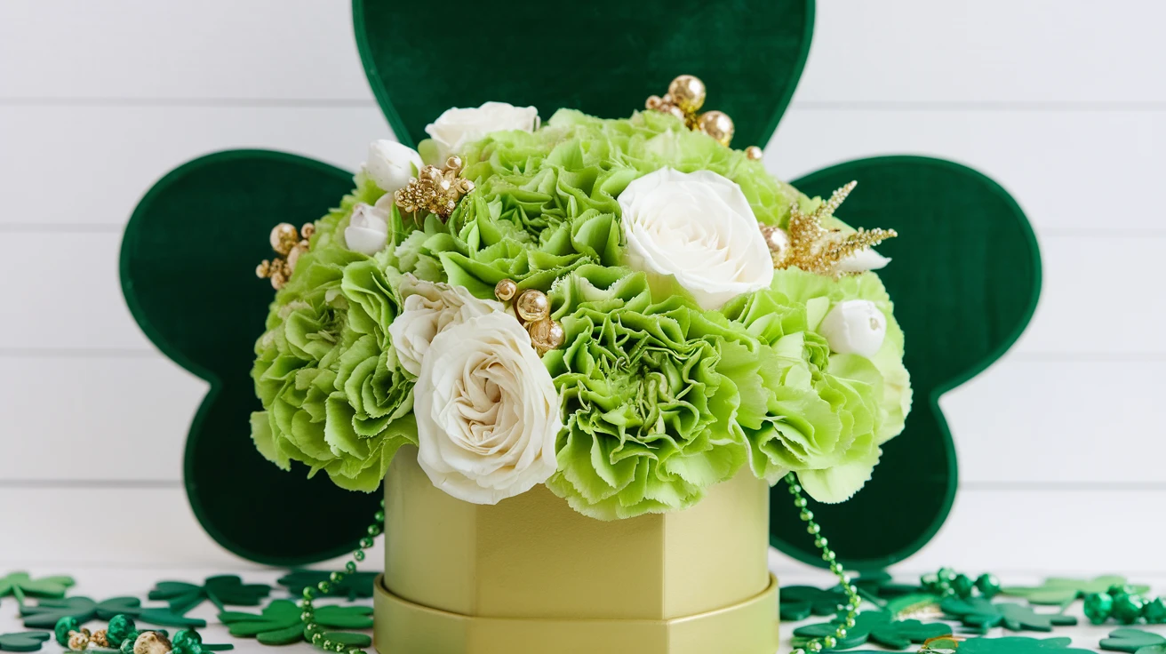 How to Create a Gorgeous St. Patrick's Day Flower Gift Box in 5 Easy Steps