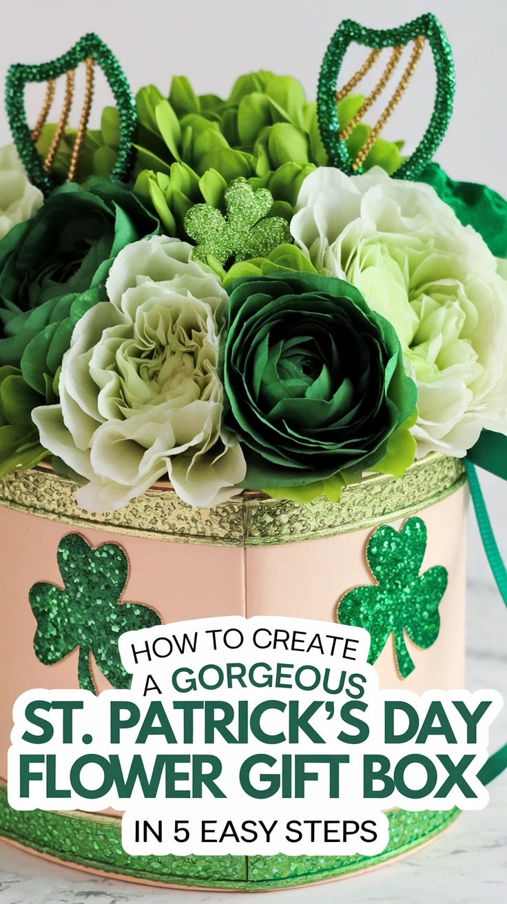How to Create a Gorgeous St. Patrick's Day Flower Gift Box in 5 Easy Steps