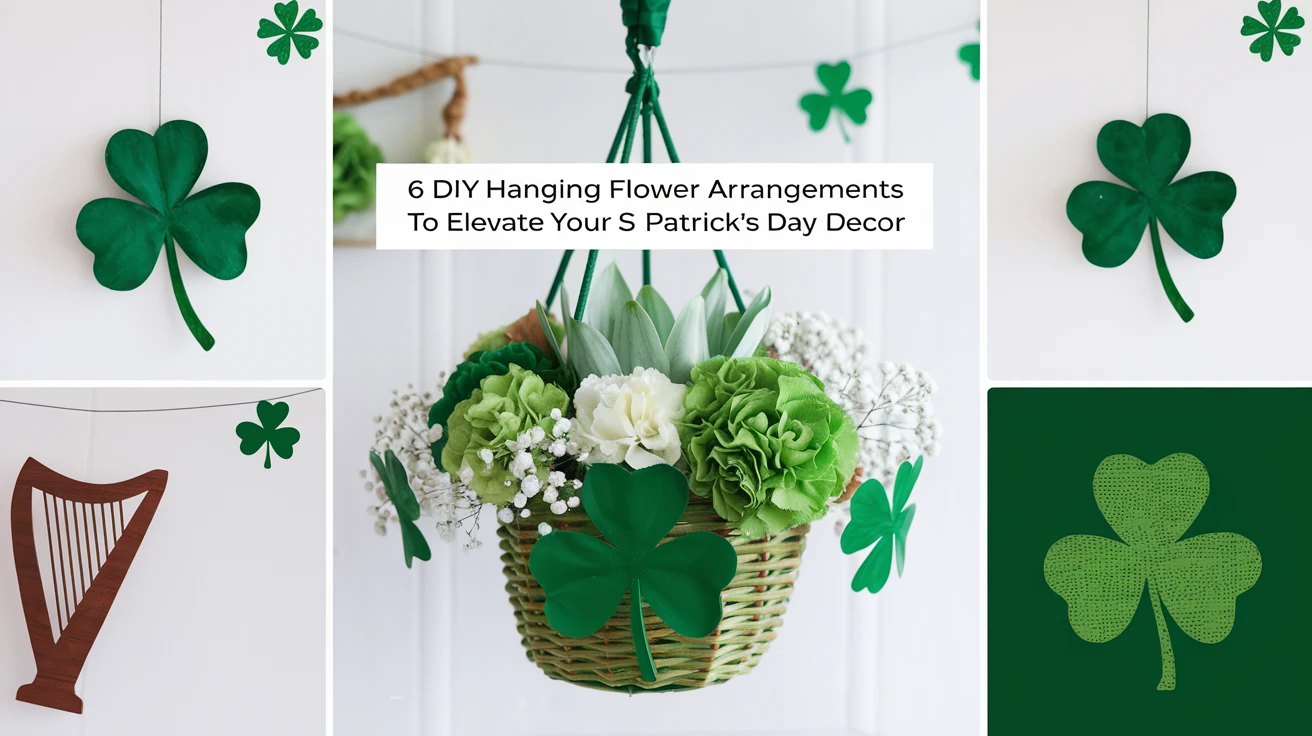 6 DIY Hanging Flower Arrangements to Elevate Your St. Patrick's Day Decor