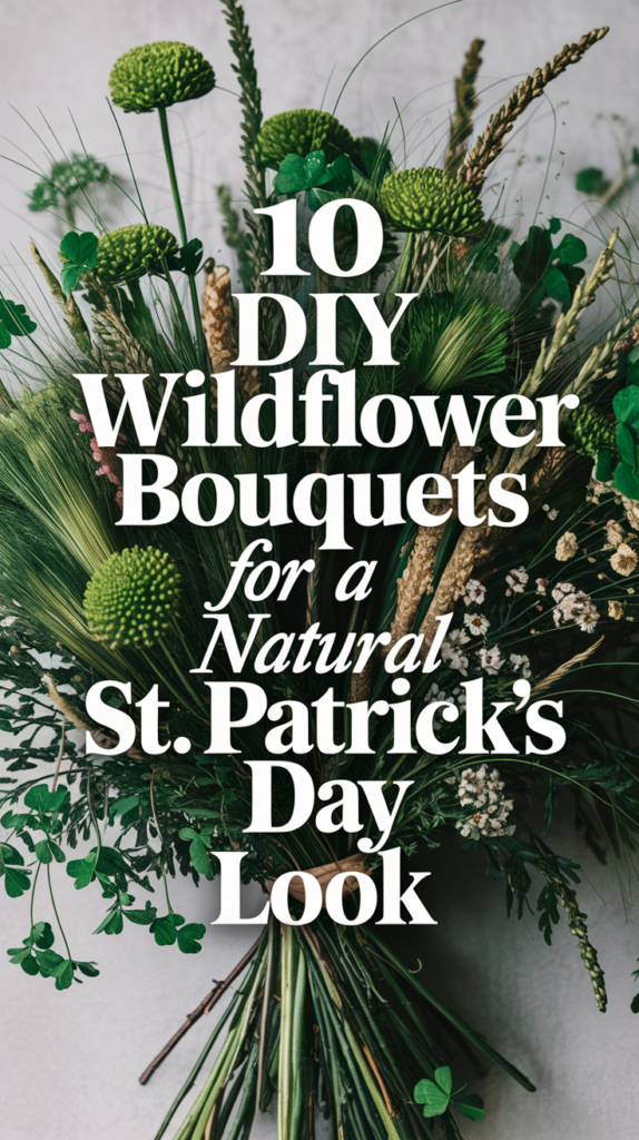 10 DIY Wildflower Bouquets for a Natural St. Patrick's Day Look