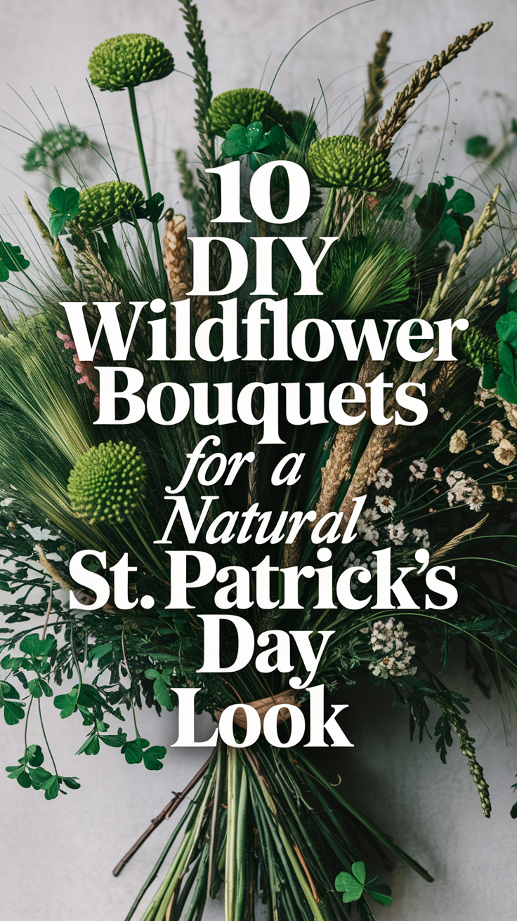 10 DIY Wildflower Bouquets for a Natural St. Patrick's Day Look
