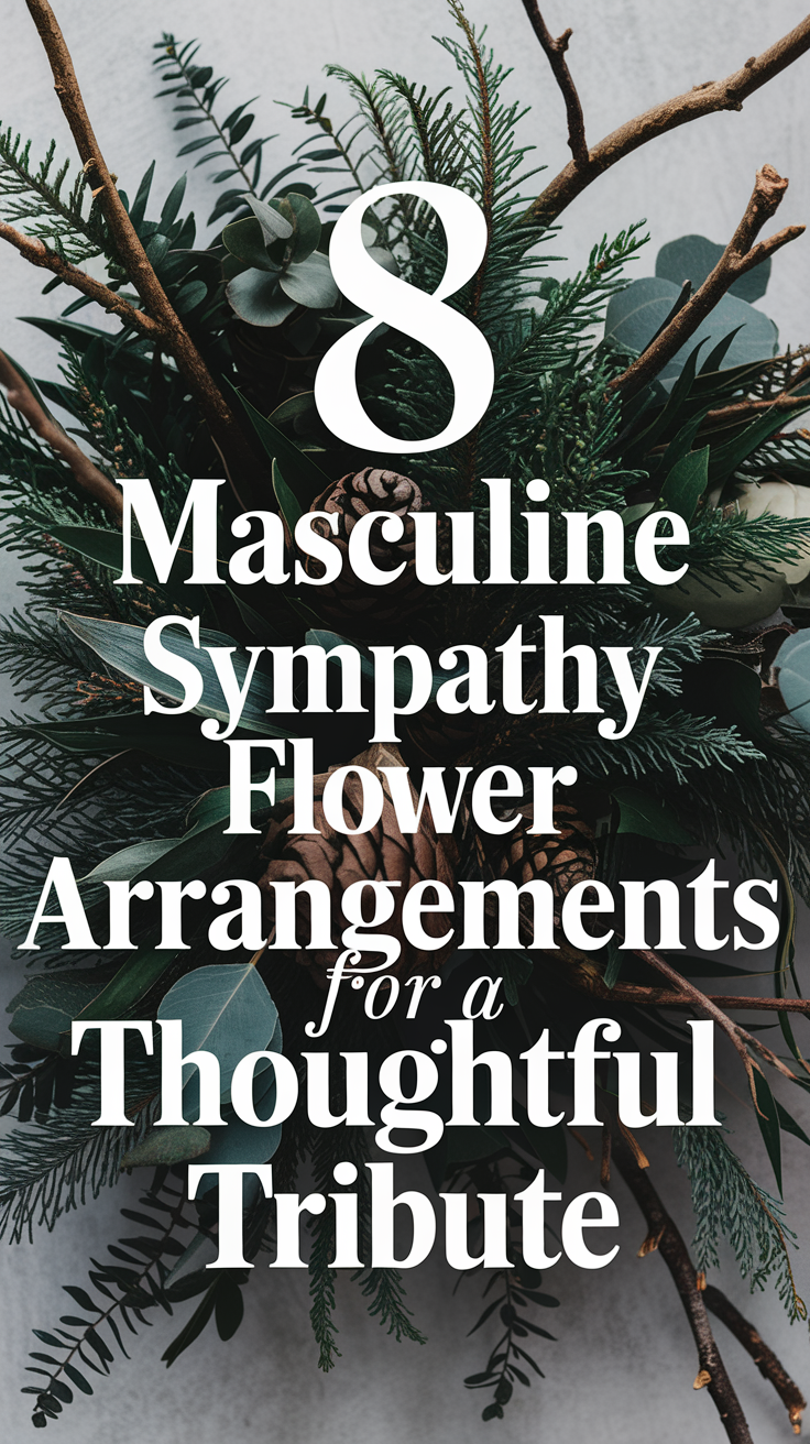 8 Masculine Sympathy Flower Arrangements for a Thoughtful Tribute