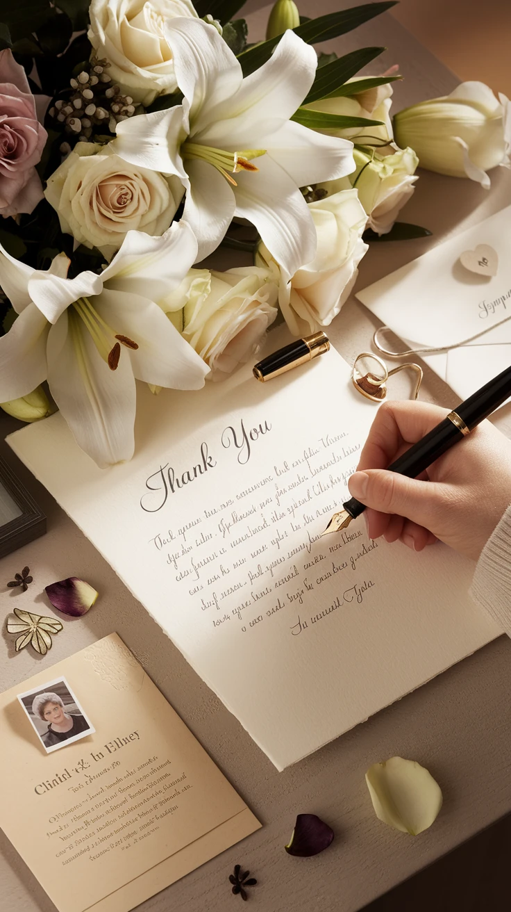 Understanding the Importance of Thank You Notes for Sympathy Flowers