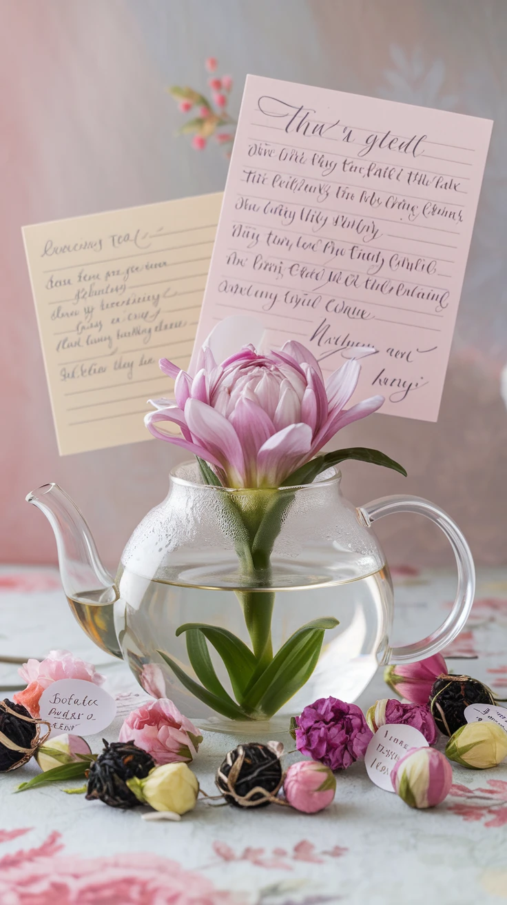 1. Blooming Tea Bouquet: A Floral Treat with a Twist