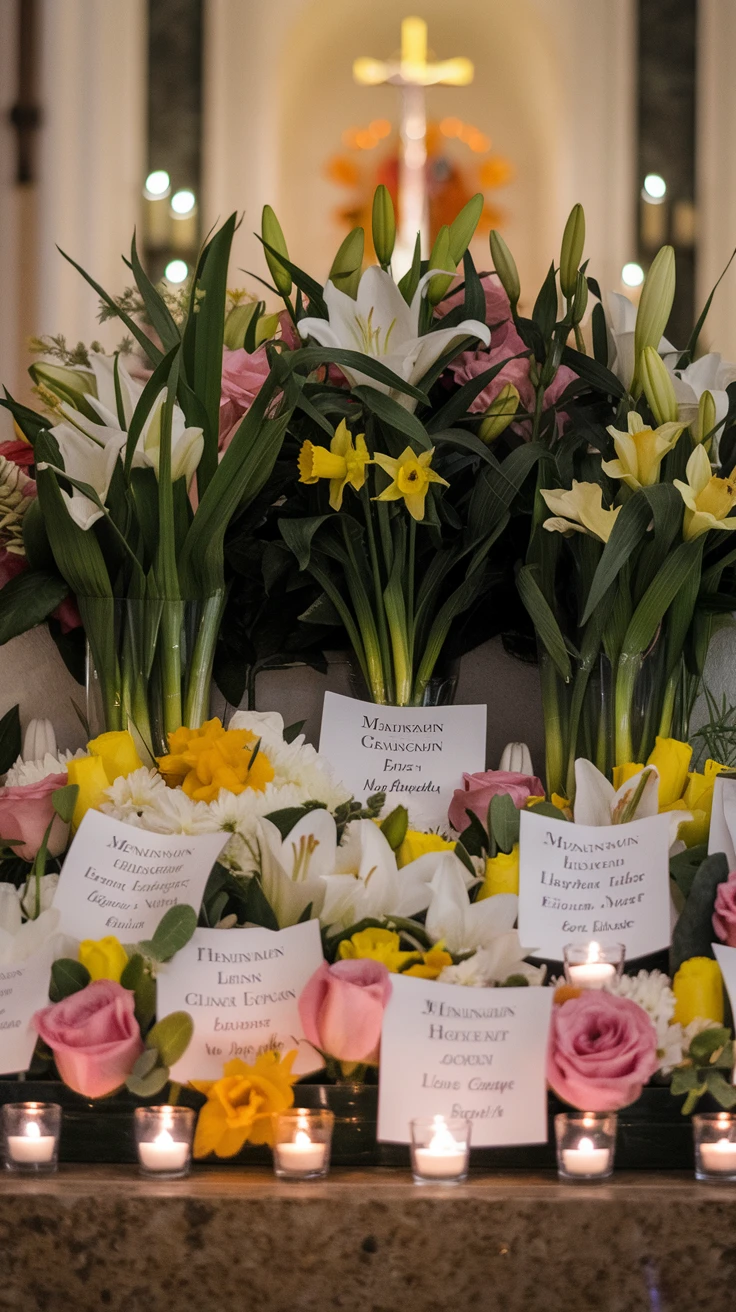 11. Memorial Easter Flower Tributes