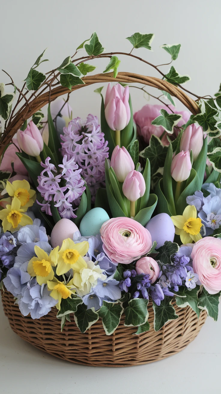 2. Pastel Spring Mix Basket