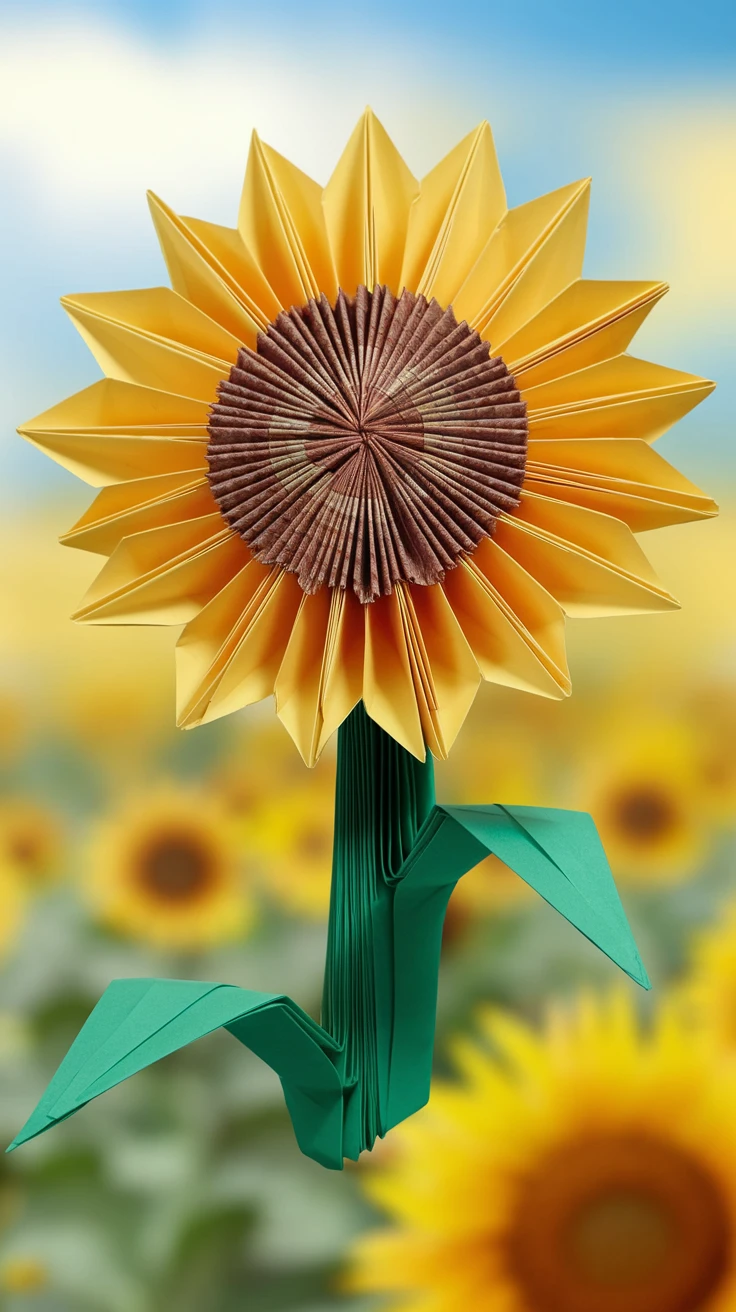 4. Cheerful Sunflower