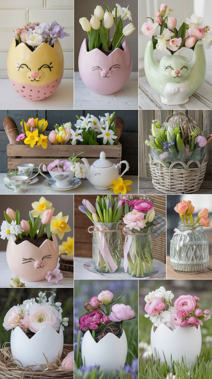 4. Creative Easter-Themed Container Ideas