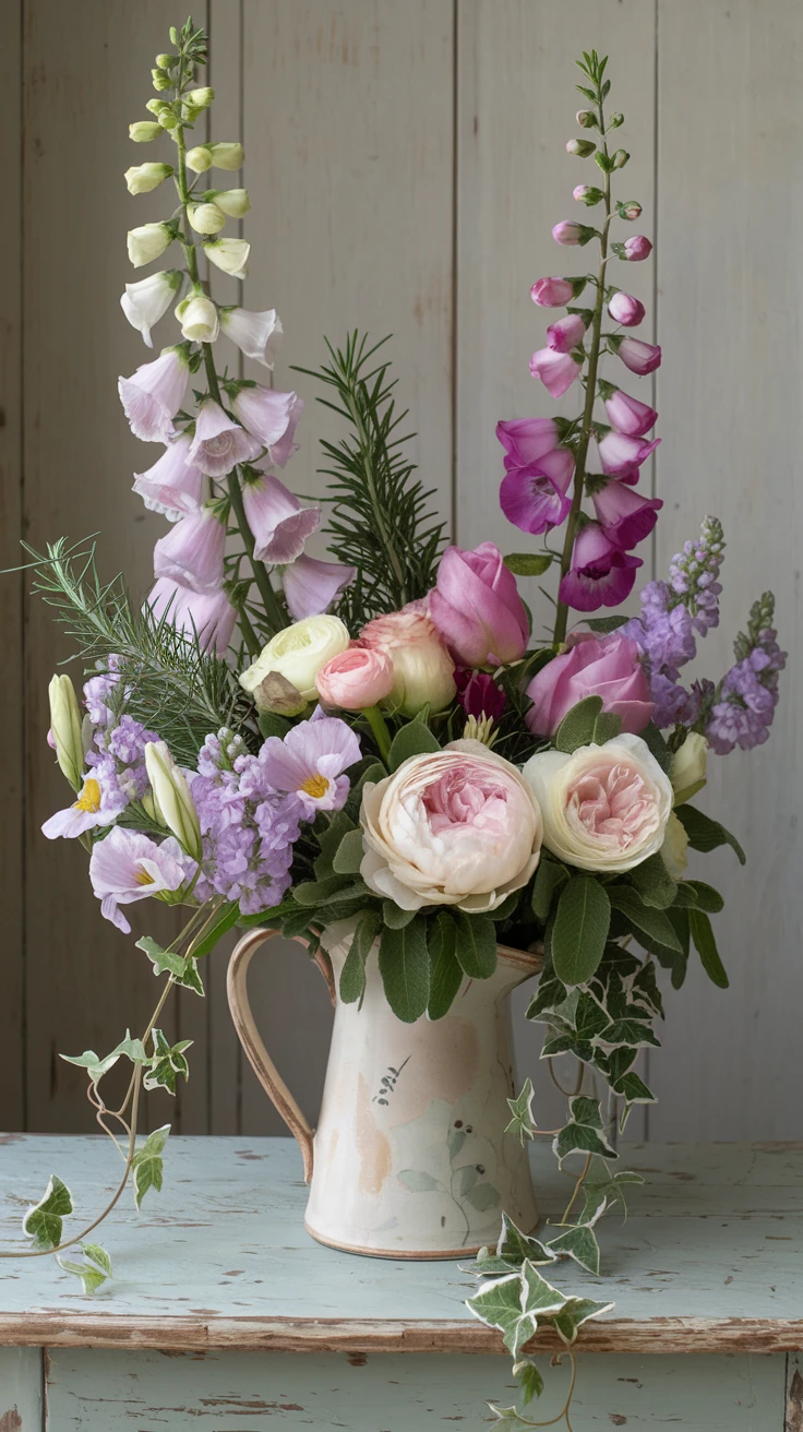 4. Rustic Cottage Garden Bouquets