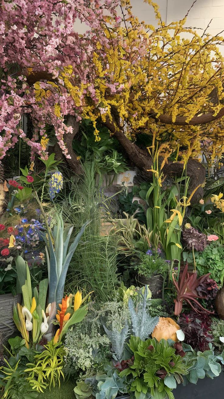6. Natural Garden-Inspired Displays