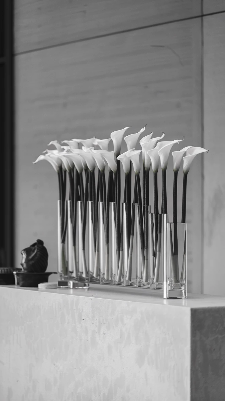 7. Modern Minimalist Altar Flowers