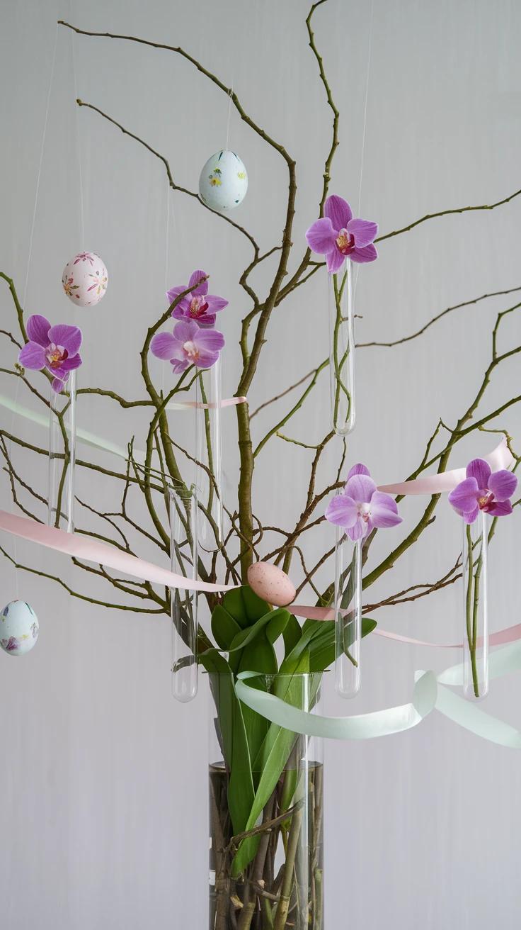 8. Easter Tree with Hanging Flowers