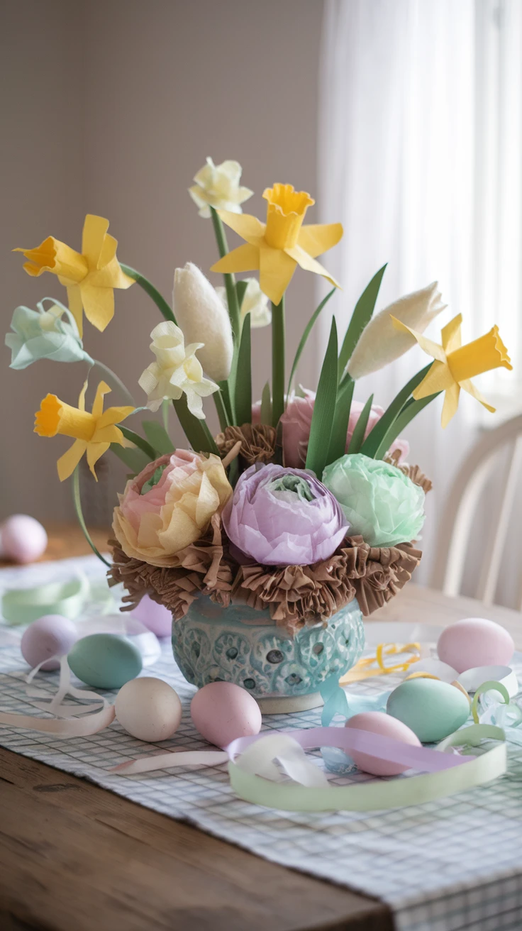 Creating an Easter Flower Centerpiece