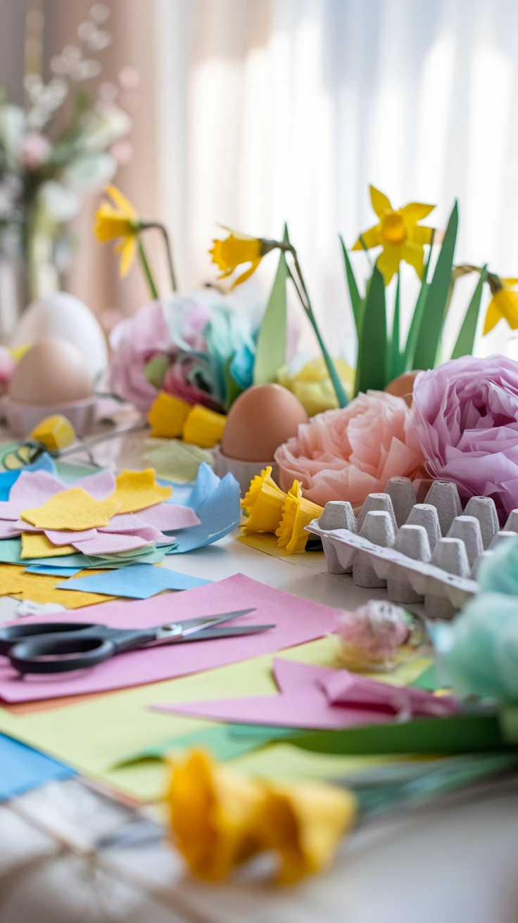 How to Make Paper Easter Daffodils