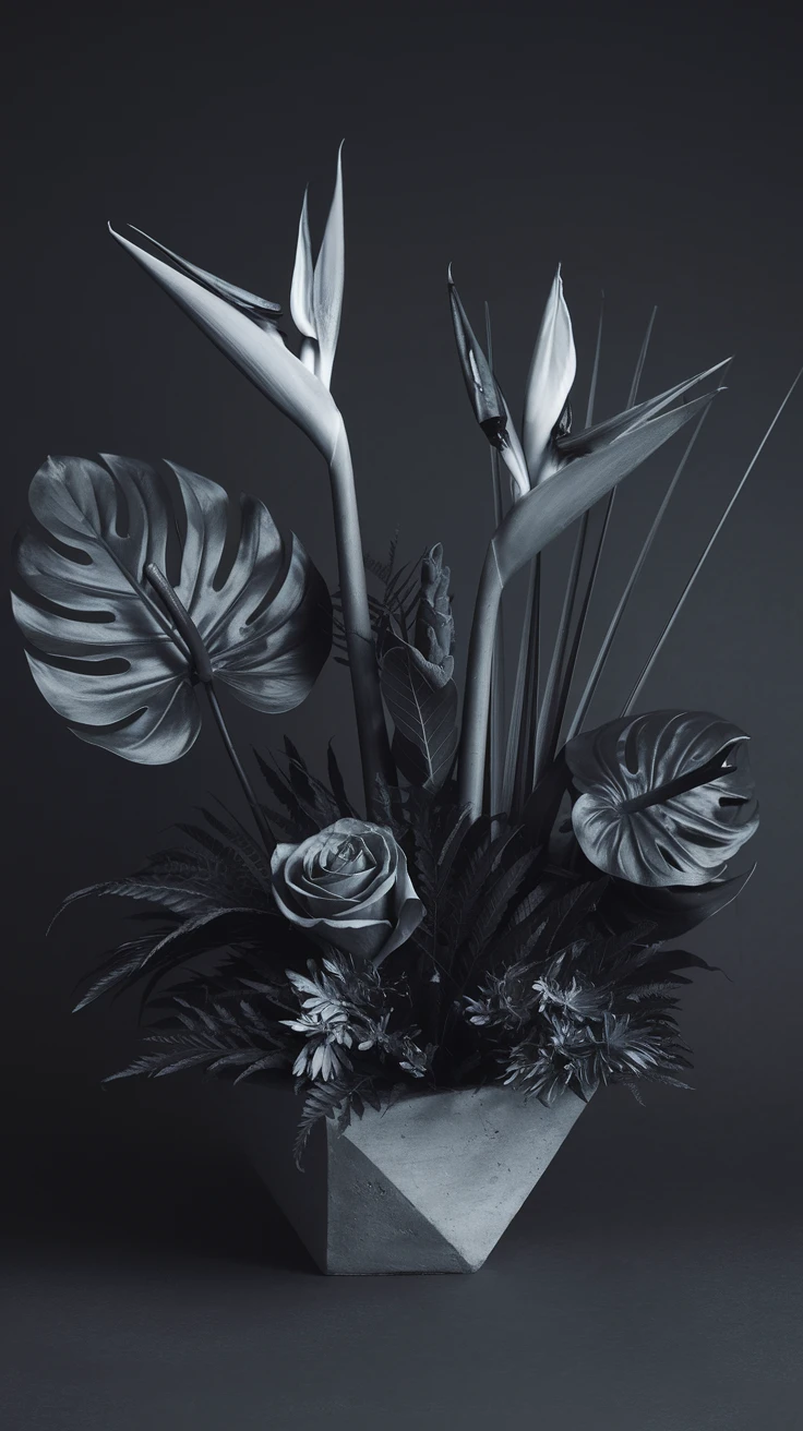 1. Bold and Architectural Bouquets