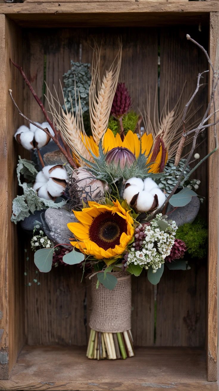 2. Rustic and Earthy Arrangements