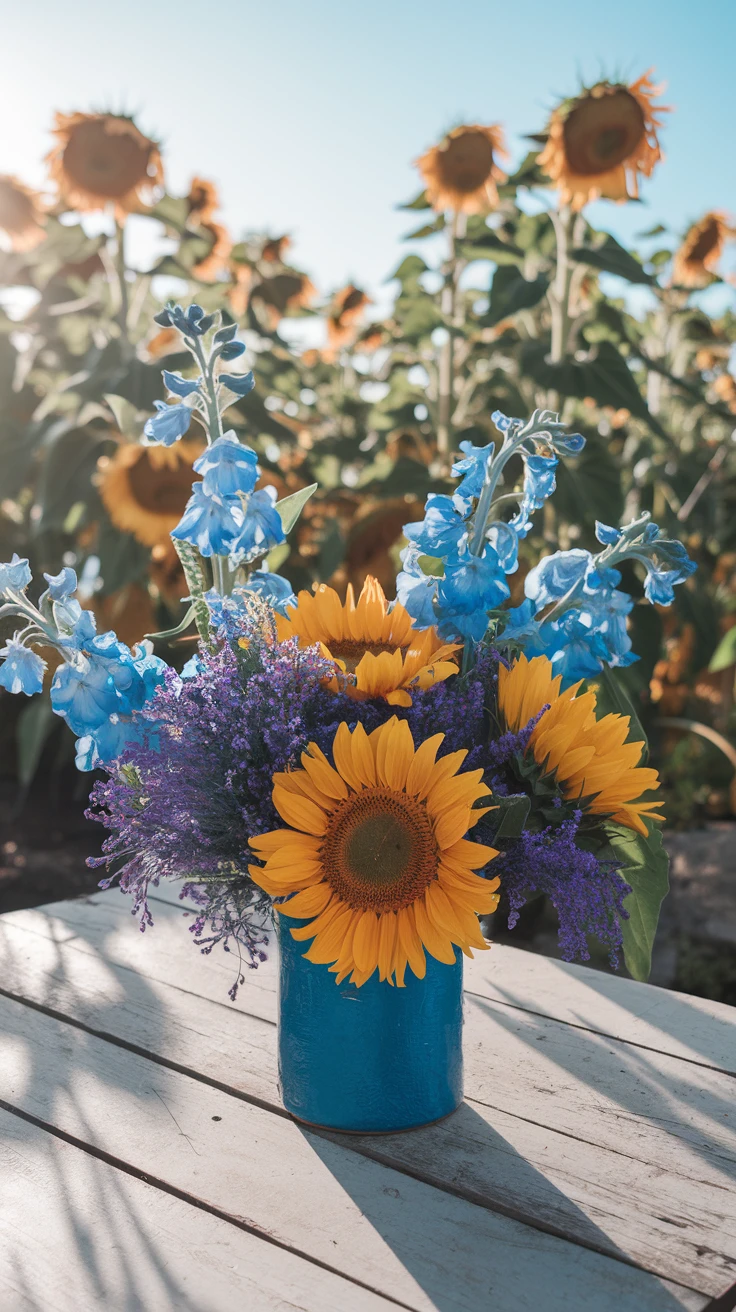 2. Sunflowers for the Bright and Cheerful