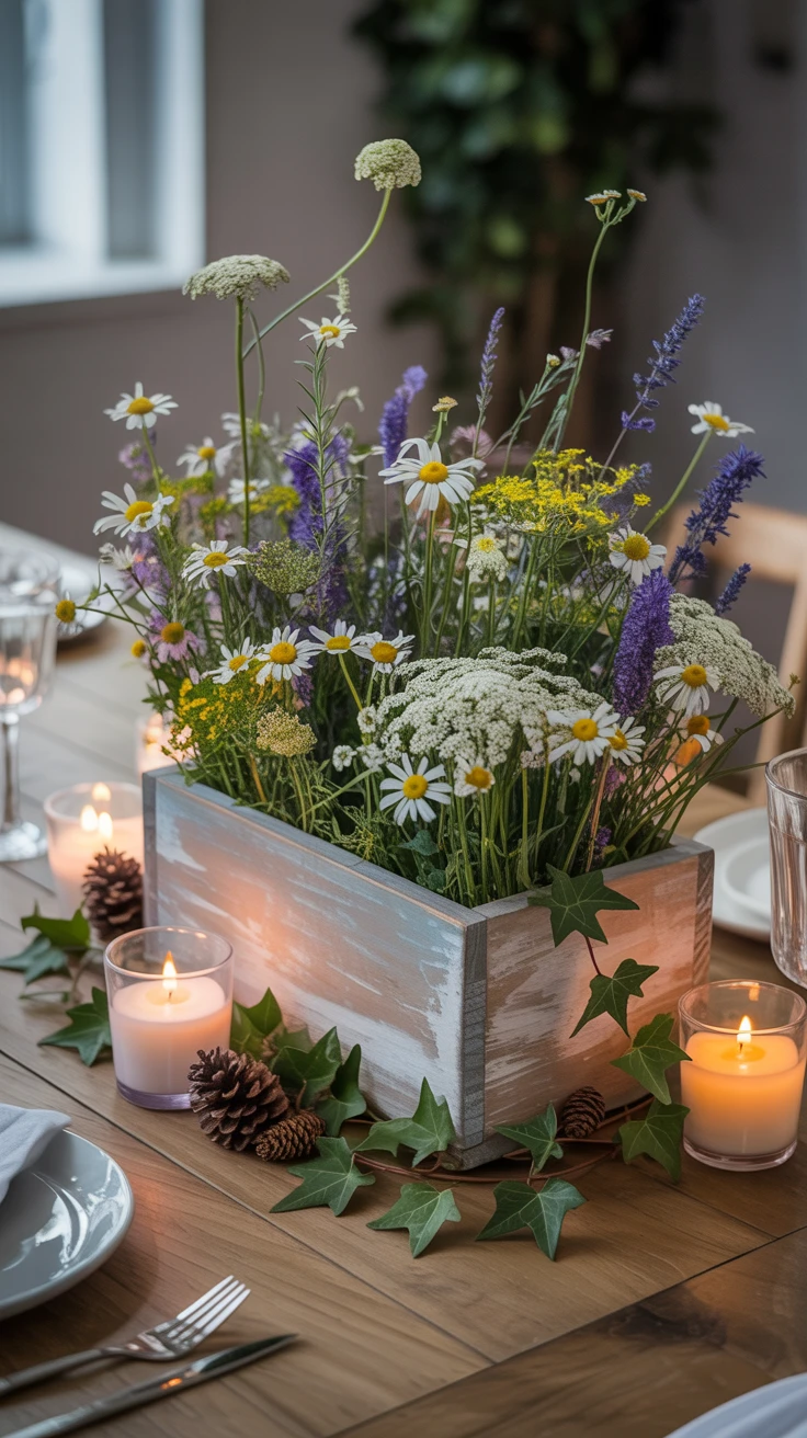 2. Wooden Box Centerpieces: Rustic Elegance for Your Table