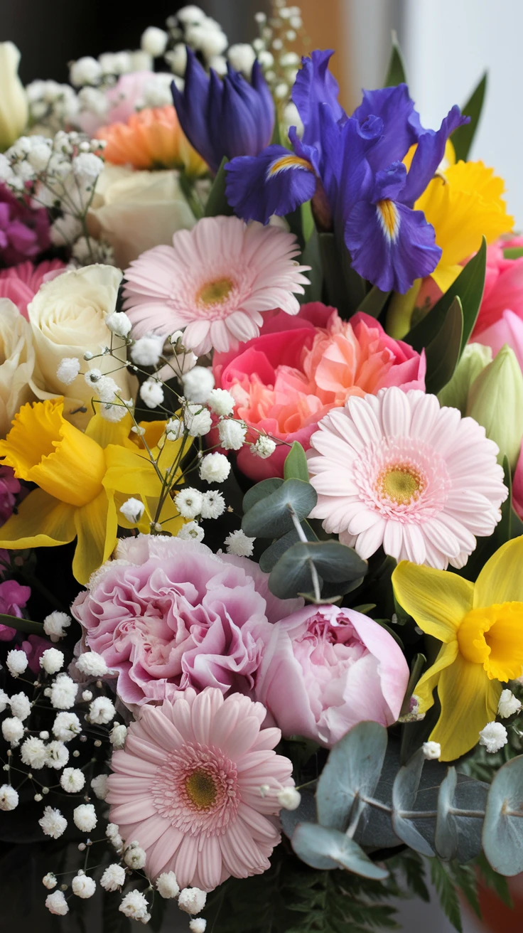 4. Mixed Spring Flower Bouquets: A Garden of Delight