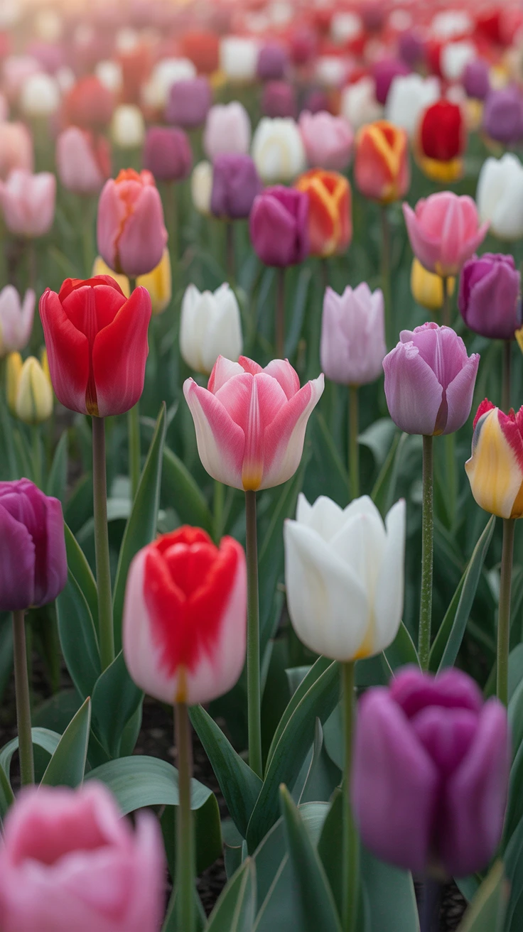 4. Tulips: Representing Perfect Love
