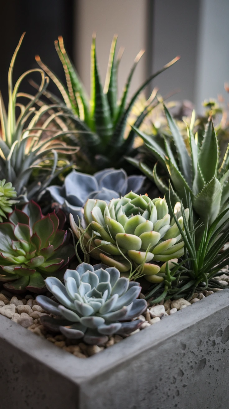 5. Succulents and Air Plants