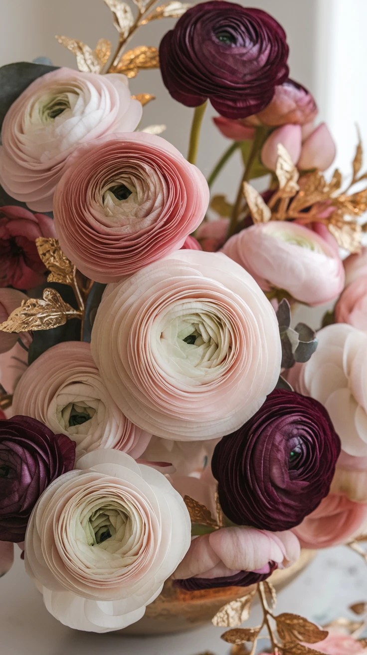8. Ranunculus – Whimsical Elegance