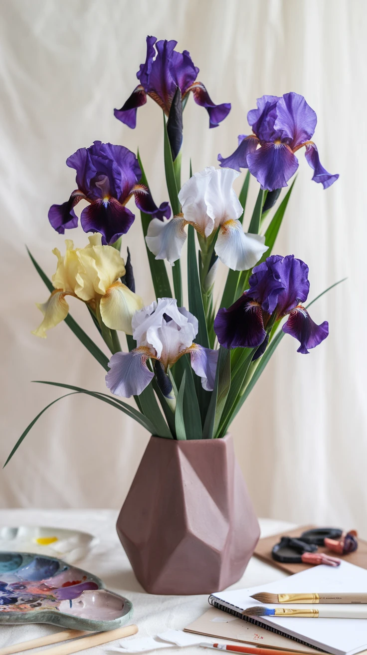 9. Irises for the Creative and Artistic