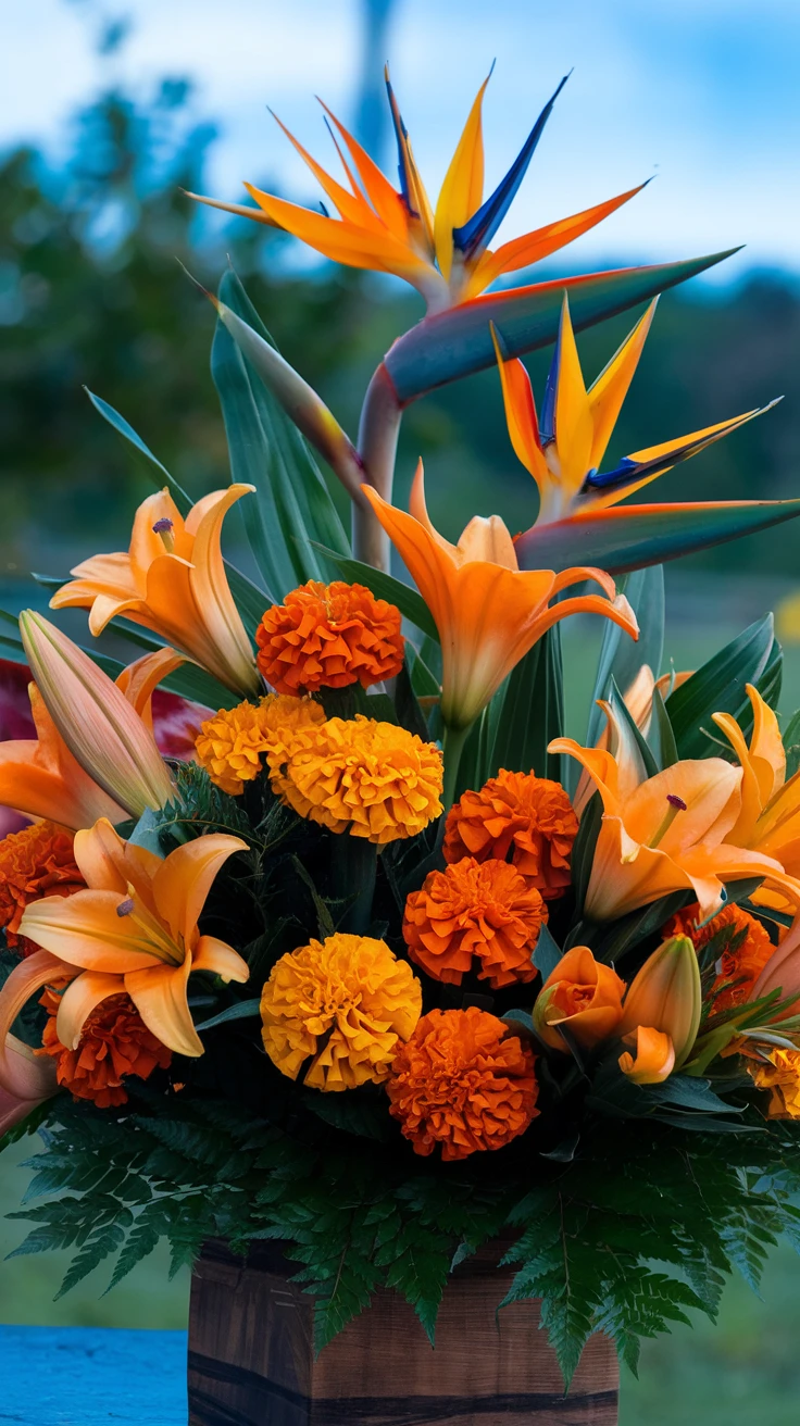 Orange Flowers - Celebrating a Vibrant Life