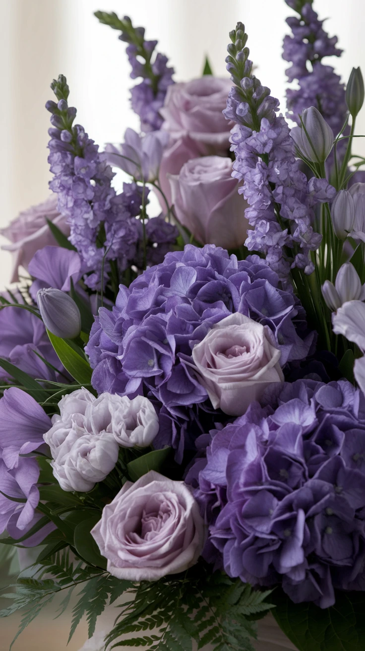 Purple Flowers - Honoring with Dignity and Respect