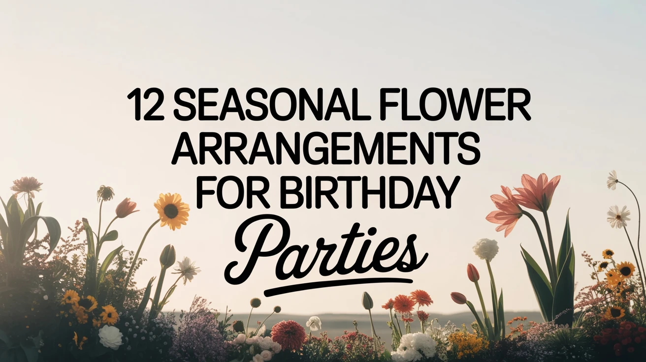 12 Seasonal Flower Arrangements for Birthday Parties