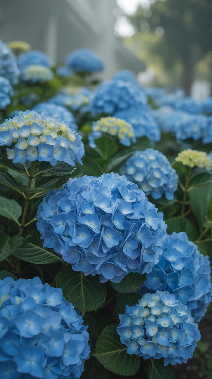2. Blue Hydrangea: Abundant Comfort